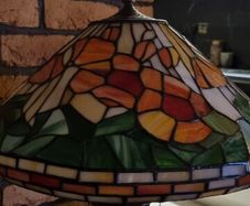 Field Poppy Tiffany Table Lamp