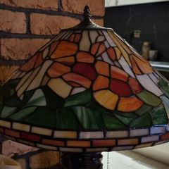 Field Poppy Tiffany Table Lamp