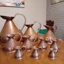 vintage copper measure jug collection Image 7