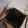 wicker and canvas handbag Image 4