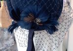 Fabulous Navy Blue Vintage Hat