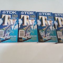 NEW TDK video tapes 180 x 4