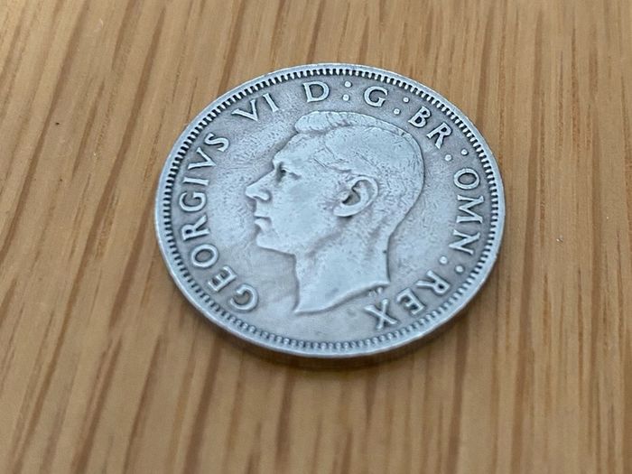 1948 King George VI Florin Two Shilling Coin