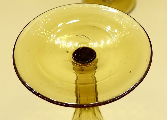 Very rare Regency period Champagne Flutes Glasses (Crystal)