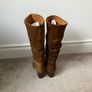 Suede slouch boots Image 2