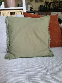 Green cushion cover (pillow not included), 45x45cm