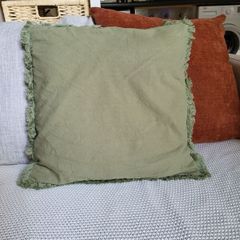Green cushion cover (pillow not included), 45x45cm