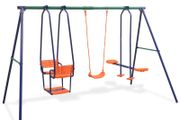 Swing Set with 5 Seats Orange