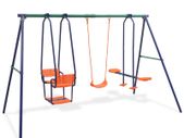 Swing Set with 5 Seats Orange