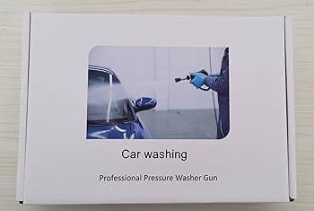 NEW SALE | High Pressure Washer Gun with 5Pcs Spray Nozzles, 4350 PSI 1/4" Quick Release Car Washer Gun, Power Short Spray Gun M22 Metric Thread for Car Cleaning