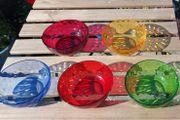 Coloured Glass Bowls Set