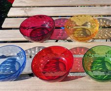 Coloured Glass Bowls Set