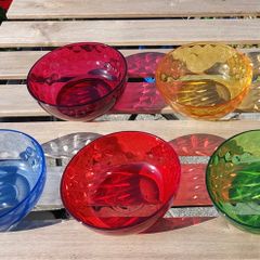 Coloured Glass Bowls Set