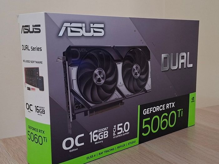 Asus Dual Geforce RTX 5060 Ti 16GB 128-bit GDDR7 PCI Express 5.0 DLSS 4.0 Graphics Card