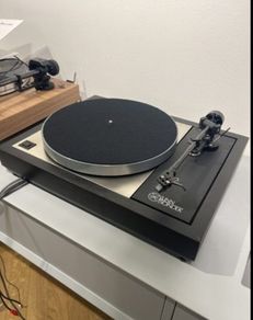 Hifi Gold Legendary iconic Linn Sondek LP12 Transcription turntable in Stunning Condition with AR Cambridge Cartridge and Linn basik Plus Tonearm and high end Audio Cables fully serviced and re capped