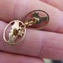 Pair Of Antique Irish 9c Gold 375 Cufflinks 2,2g Image 6