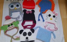 Handmade kids winter hats from 2 years+