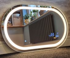 LED Bathroom Mirror Wi-Fi Weather Station Solid Back Cover