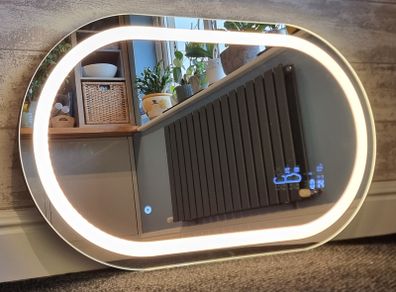 LED Bathroom Mirror Wi-Fi Weather Station Solid Back Cover
