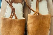 Espradillies brown suede size (40) would suit 6.5 / 7