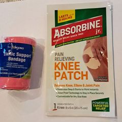 Support Bandage and Knee Pain Patch