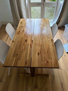 IKEA dining kitchen table and x4 chairs