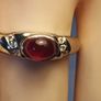 Genuine Cabochon Ruby Solitaire Dress Ring Image 4