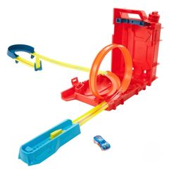 Hot wheels track and garage
