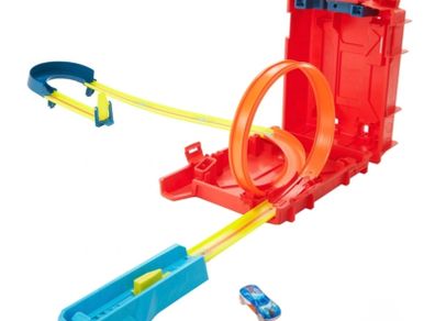Hot wheels track and garage