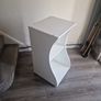 White Fluval Flex 57L curved aquarium stand Image 2