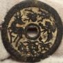 China Qing Dynasty Broze Charm Coin Medal Chang Ming Fu Gui  Good Fortune Amulet Image 2