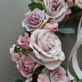 Pink Roses Door Wreath Image 6