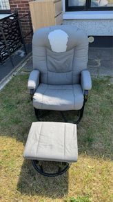 nursing chair and foot stool