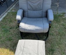 nursing chair and foot stool