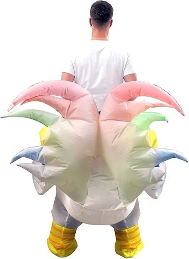 SEASONAL SALE  Chicken Costume Adult, Colorful Inflatable Costume for Birthday Party, Halloween, Marathon, Gift