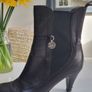 MISS SIXTY black leather ankle boots Sz 40 (Fit 7-7.5) Image 3