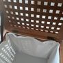 Wooden Laundry Hamper on Wheels as New Image 9