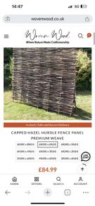 Hazel Fence Panels