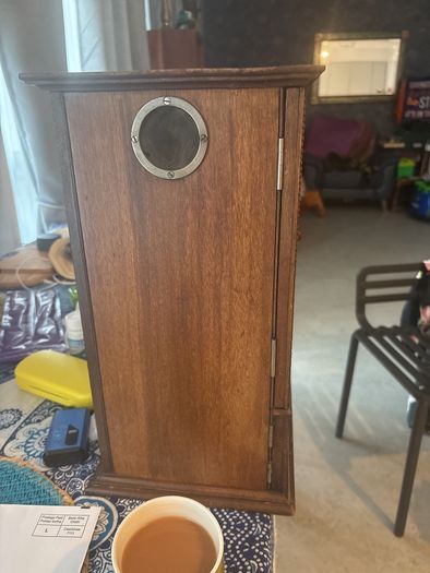 Antique 1920s  Gecophone wooden cabinet