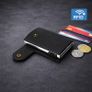 Genuine Leather Pop-Up Card Holder Wallet RFID Blocking Slim Credit Card Case Image 10