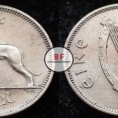 [#155] - Ireland 1958 | Irish 6p | Six Pence | Wolfhound | KM.13a | High Grade