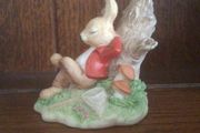 ROYAL DOULTON miniature Rabbit ornament  William bunnykins asleep in the sun