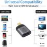 USB-C Thunderbolt 3 (Male) to HDMI (Female) 4K@60Hz Gold-Plated/Aluminum-Alloy Adapter (Brand New/Warranty) Image 7