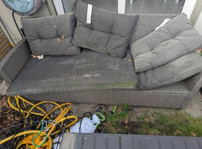 Lounge sofa MORA w/chaise 3 pers. grey