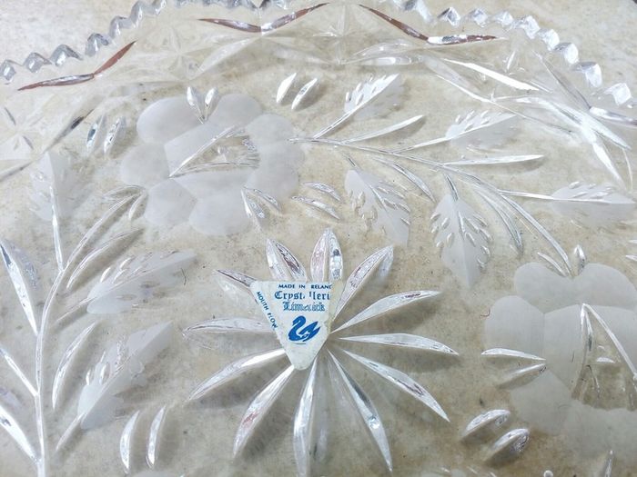 Vintage Limerick Crystal Hand Cut Dish