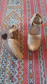 Tan Leather Clogs