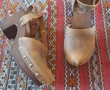 Tan Leather Clogs