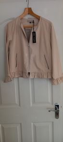 Ladies Jacket Cream Size M New.