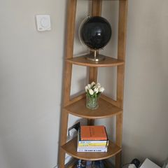 Corner Shelving Unit - Solid Wood