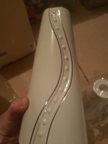 Belleek Silver Ripple Candlesticks